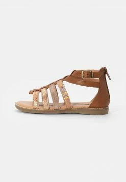 Friboo LEATHER - Riemensandalette - Cognac, Kinder