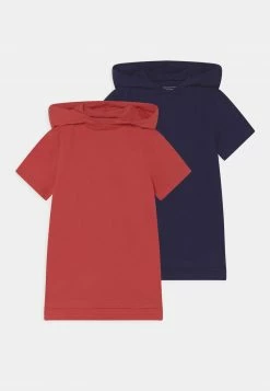 Friboo BOYS HOODED TEE 2 PACK - T-Shirt Print - Red/dark Blue, Kinder