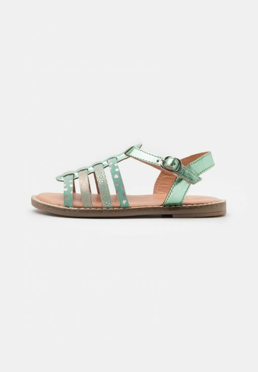 Friboo LEATHER - Riemensandalette - Mint, Kinder -Günstiges FRIBOO Geschäft 3e6e2b0f71bb4146a271dc35fff83e9f
