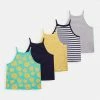 Friboo STRAPPY VEST 5 PACK - Top - Multi-coloured - 917_yellow - 202_dark Blue - 503, Kinder -Günstiges FRIBOO Geschäft 437b7bf4871a49bcb3d0144617913401