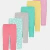 Friboo 7 PACK - Leggings - Hosen - Multi Coloured/ight Pink/yellow, Kinder