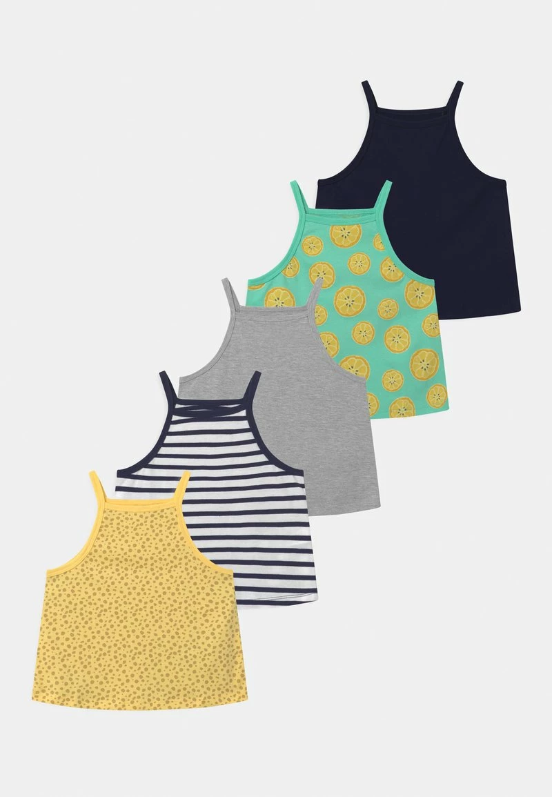 Friboo 5 PACK - Top - Yellow/dark Blue/grey, Kinder 3 Friboo 5 PACK - Top - Yellow/dark Blue/grey, Kinder