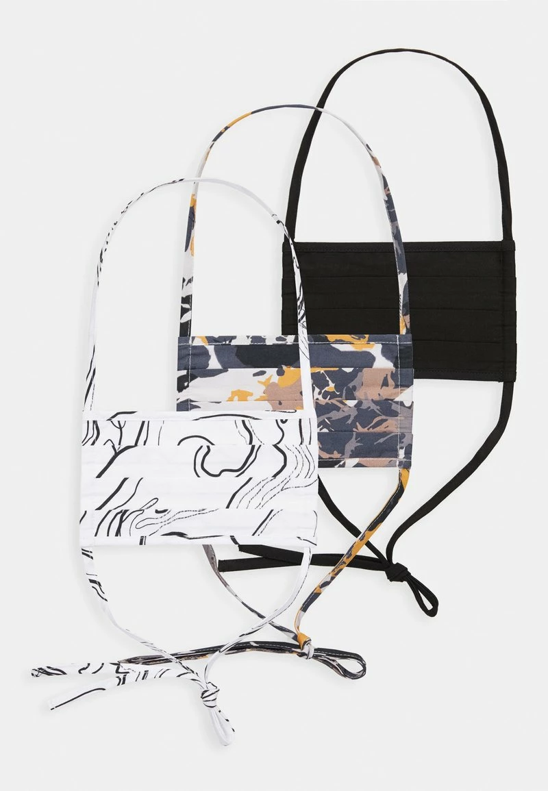 Friboo 3 PACK - Stoffmaske - Off-white/multi/black, Unisex 2 Friboo 3 PACK - Stoffmaske - Off-white/multi/black, Unisex