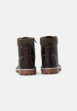 Friboo BOOTIES - Schnürstiefelette - Dark Brown, Kinder -Günstiges FRIBOO Geschäft 8d8ba5109679466ca583047c49376f61