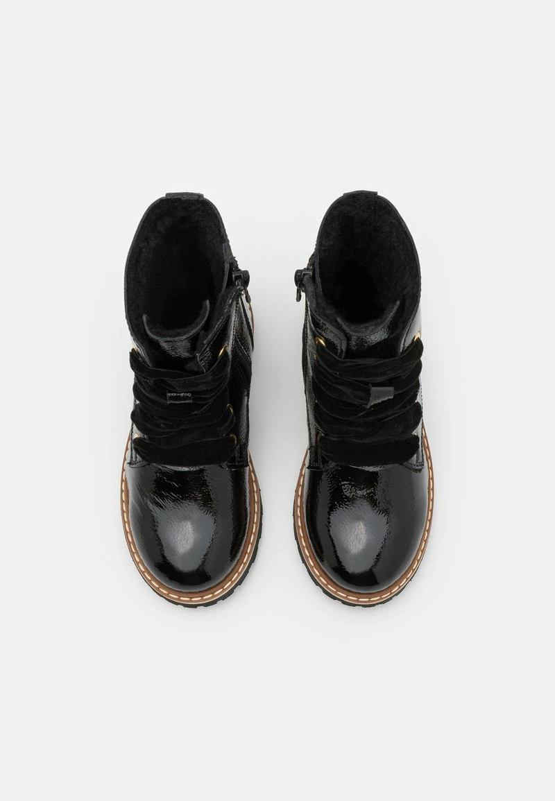 Friboo LEATHER - Schnürstiefelette - Black, Kinder 6 Friboo LEATHER - Schnürstiefelette - Black, Kinder – Bild 4