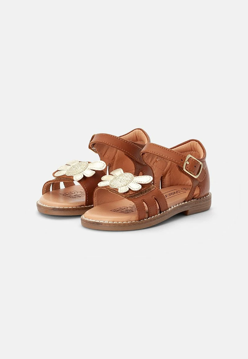 Friboo LEATHER SANDALS - Riemensandalette - Gold/cognac, Kinder 3 Friboo LEATHER SANDALS - Riemensandalette - Gold/cognac, Kinder
