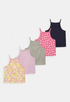 Friboo STRAPPY VEST 5 PACK - Top - Multi-coloured/ Pink/ Yellow, Kinder