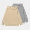 Friboo 2 PACK UNISEX - Sweatshirt - Beige/mottled Grey