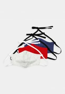 Friboo 3 PACK - Stoffmaske - Dark Blue/red/white, Unisex