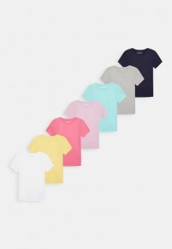Friboo GIRL BASIC TEE 7 PACK - T-Shirt Basic - Multi Coloured /dark Blue /grey, Kinder
