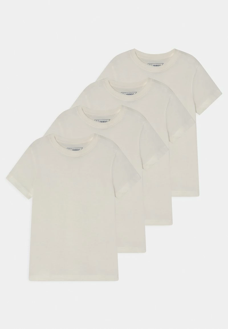 Friboo BASIC BOY TEE 4 PACK - T-Shirt Basic - White, Kinder 3 Friboo BASIC BOY TEE 4 PACK - T-Shirt Basic - White, Kinder