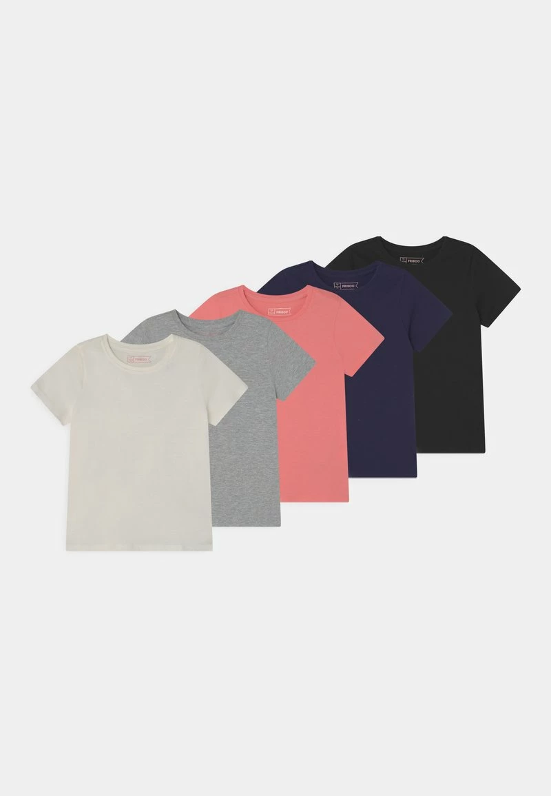 Friboo BASIC GIRLS 5 PACK - T-Shirt Basic - Multi-coloured, Kinder 3 Friboo BASIC GIRLS 5 PACK - T-Shirt Basic - Multi-coloured, Kinder
