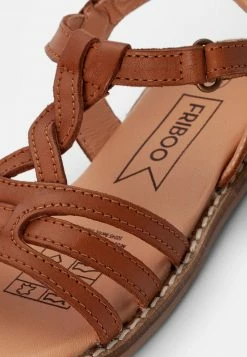 Friboo LEATHER SANDALS - Riemensandalette - Cognac, Kinder -Günstiges FRIBOO Geschäft d02dbfbbec1244f59d23394516d24183