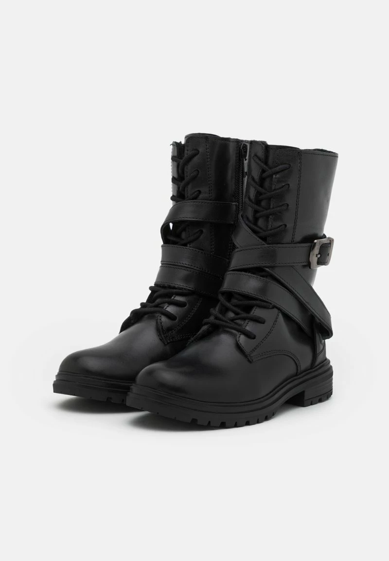 Friboo LEATHER - Schnürstiefel - Black, Kinder 5 Friboo LEATHER - Schnürstiefel - Black, Kinder – Bild 3