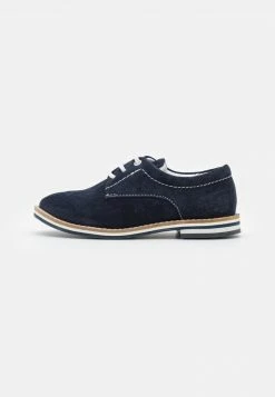 Friboo LEATHER - Schnürer - Dark Blue, Kinder