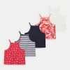 Friboo STRAPPY VEST 5 PACK - Top - Multi-coloured/ Red/ White, Kinder -Günstiges FRIBOO Geschäft dcf102e734f842e696e5412b106e7167