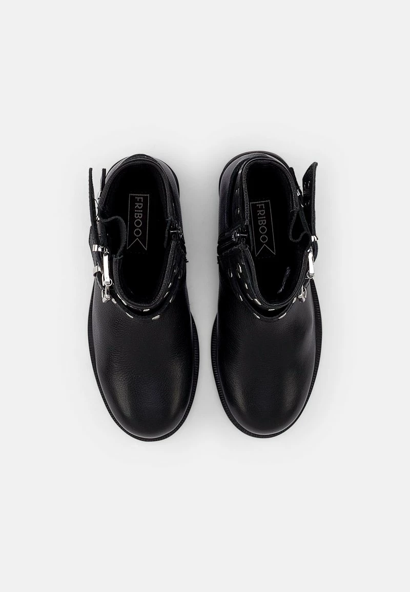 Friboo LEATHER BOOTIES - Cowboy-/Bikerstiefelette - Black, Kinder 6 Friboo LEATHER BOOTIES - Cowboy-/Bikerstiefelette - Black, Kinder – Bild 4