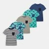 Friboo POCKET TEE 5 PACK - T-Shirt Print - Multi-coloured / Dark Blue/ Turquoise, Kinder -Günstiges FRIBOO Geschäft eb6c09917acc46d2938decf36c67a6ce