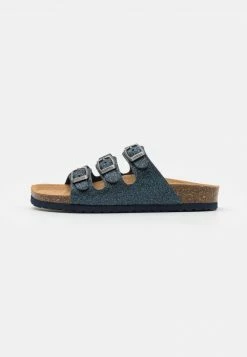 Friboo Pantolette Flach - Dark Blue, Kinder