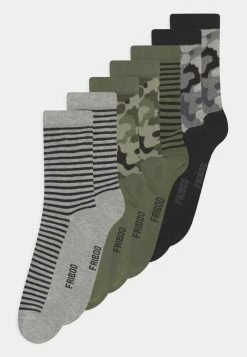 Friboo 7 PACK - Socken - Black/grey/khaki, Kinder